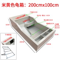 米黄色龟箱100x200cm+铁架 